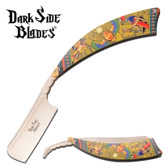 Dark Side Blades DS-082EG Straight Razor - Egyptian Artwork