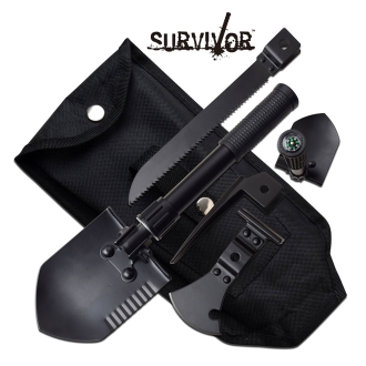 Survivor SV-MUL001BK 5-in-1 Multi Purpose Shovel