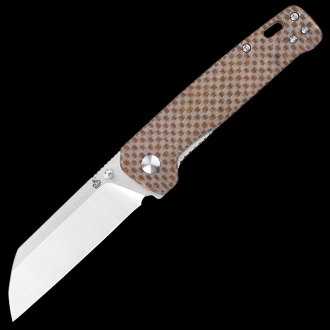QSP QS130-A Penguin Sheepsfoot Linerlock Knife | Brown