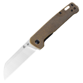 QSP QS130-F Penguin Sheepsfoot Linerlock Knife | Brass