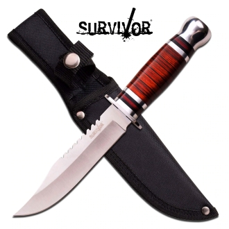 Survivor HK-782S Fixed Blade Bushcraft Knife