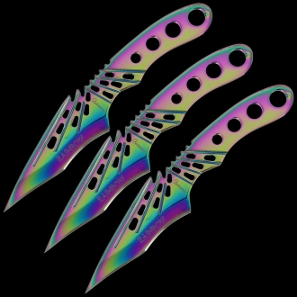 Albainox 32342 Rainbow Throwing Knife Set