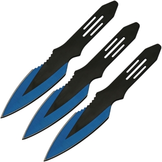 Rite Edge CN211536BL Dual Tone Blue Throwing Knife Set