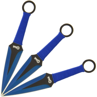 Golan GOL-0943BL 3pc Kunai Throwing Knife Set and Sheath