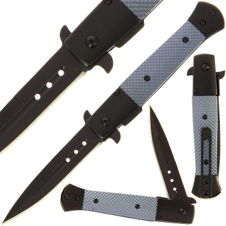 1011-GY-2 Lock Knife with Grey Aluminium Handle