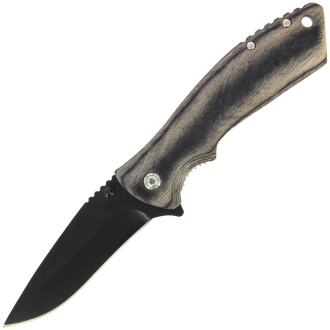 5401WD-GY Lock Knife with Grey with Pakkawood Handle
