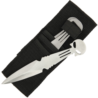 Punisher Style 3pc Throwing Knife Set